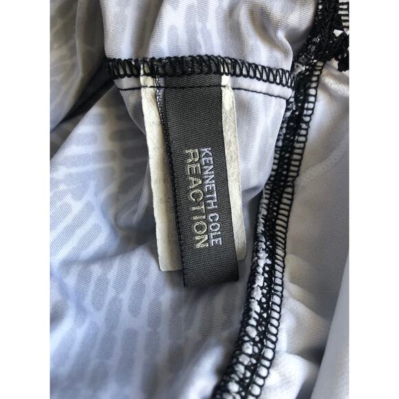 Kenneth Cole Reaction Zebra Triangle Ruffle Tankini Bathing Suit Regular Size M - Picture 8 of 8